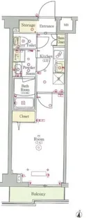 スカイコートグレース新宿中落合【1階】の間取り