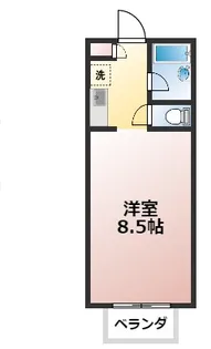 サンレスト湯山 B【1階】の間取り