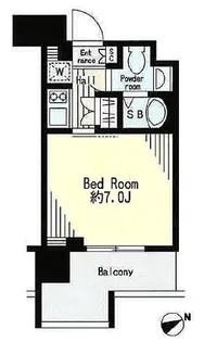 レジディア市谷薬王寺【5階】の間取り