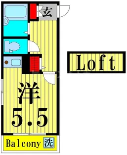 レオパレスM.K【1階】の間取り