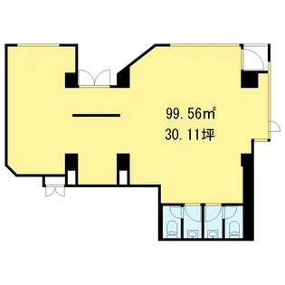 CUALZOミナミアオヤマ【1階】の間取り