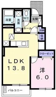 VILLA COURT MK【1階】の間取り