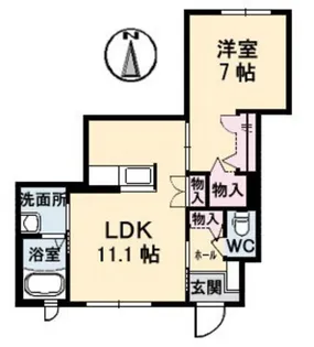 レジデンス広島駅東【1階】の間取り