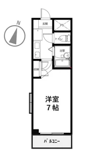 マンションサイワイ【5階】の間取り
