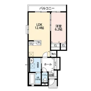 セルティスII【1階】の間取り