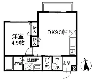 セブンスK【1階】の間取り