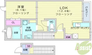 レジデンス青葉【2階】の間取り