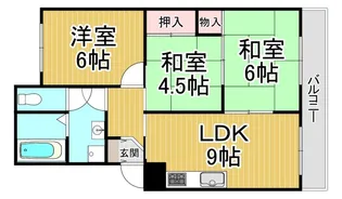 ハイツ中村【3階】の間取り