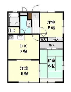 ファミリア田子【1階】の間取り