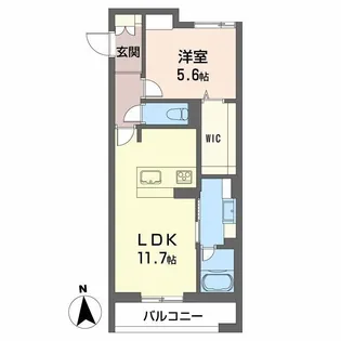 ラピス連坊【2階】の間取り