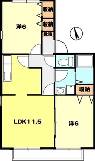 T-net グリーンハイム96【1階】の間取り