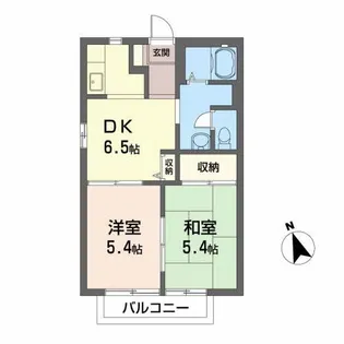 ヴェルドミールKA【1階】の間取り
