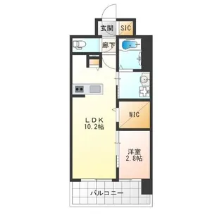 リヴェント難波サウス【2階】の間取り