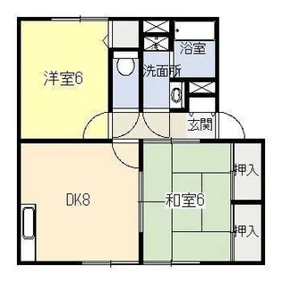 セジュールシャルマン【2階】の間取り