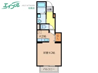メロディーヒルズ【1階】の間取り