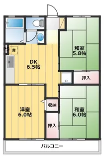 グレースコートII【2階】の間取り