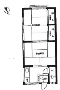 中央睦コーポ【2階】の間取り