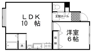 コンフォート星が浦No.2【1階】の間取り