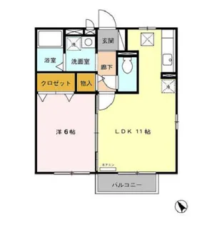 オーパスII【1階】の間取り