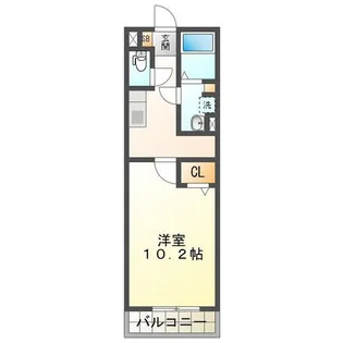 シャトーヴェール【2階】の間取り