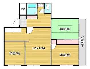 マリンプラザ【6階】の間取り