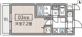 AILE南武庫之荘west【2階】の間取り