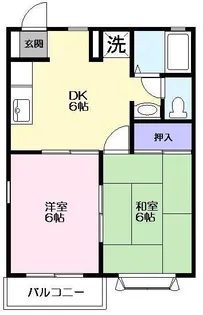 サンパティークB【2階】の間取り