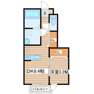 フォレス北仙台II【1階】の間取り