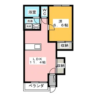 ヴェールメゾン【1階】の間取り