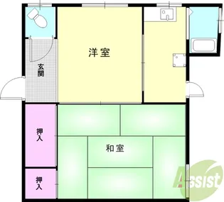 ジュートハイツ【1階】の間取り