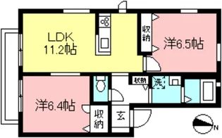 シャーメゾントーヨー【1階】の間取り