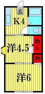 コーポオオツキ【2階】の間取り