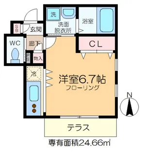 Flat KYTE【1階】の間取り