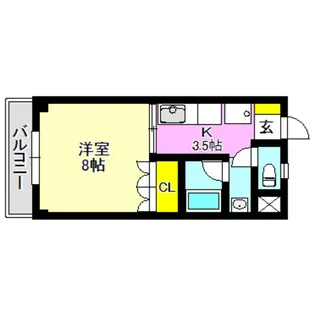 メゾンアリエス【1階】の間取り