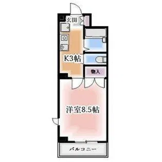 グレーシアス川名【3階】の間取り