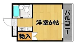 ピースハイツ【1階】の間取り