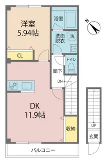 カサ・ミラ【2階】の間取り