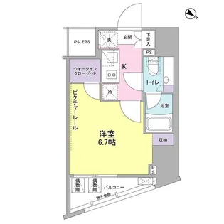 SIL西五反田【10階】の間取り
