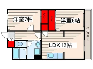 第2仲町マンション【5階】の間取り
