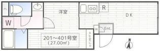 THE PARK EXIA 神楽坂【1階】の間取り