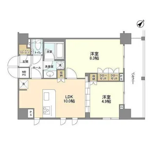 常盤レジデンシア荻窪【8階】の間取り