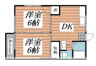 神野コーポ【1階】の間取り