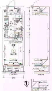 ヴェルト湯島【4階】の間取り