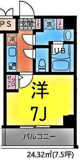 イーストサイド【6階】の間取り