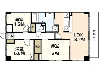 吉川ビル【4階】の間取り
