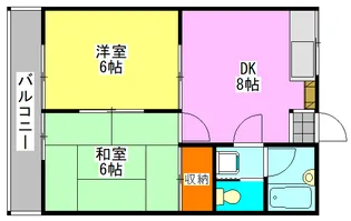 グランドール北習志野【2階】の間取り