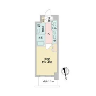 ファーストフィオーレ江坂レガリス【5階】の間取り