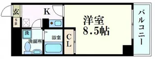 La Shanti 本川【6階】の間取り