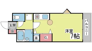 ワイズ六甲【2階】の間取り