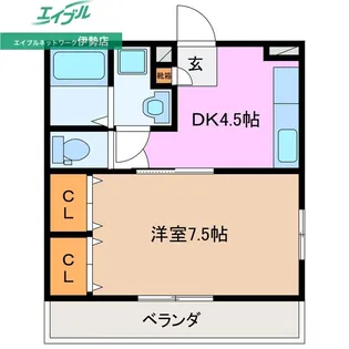 りんどうIII【3階】の間取り